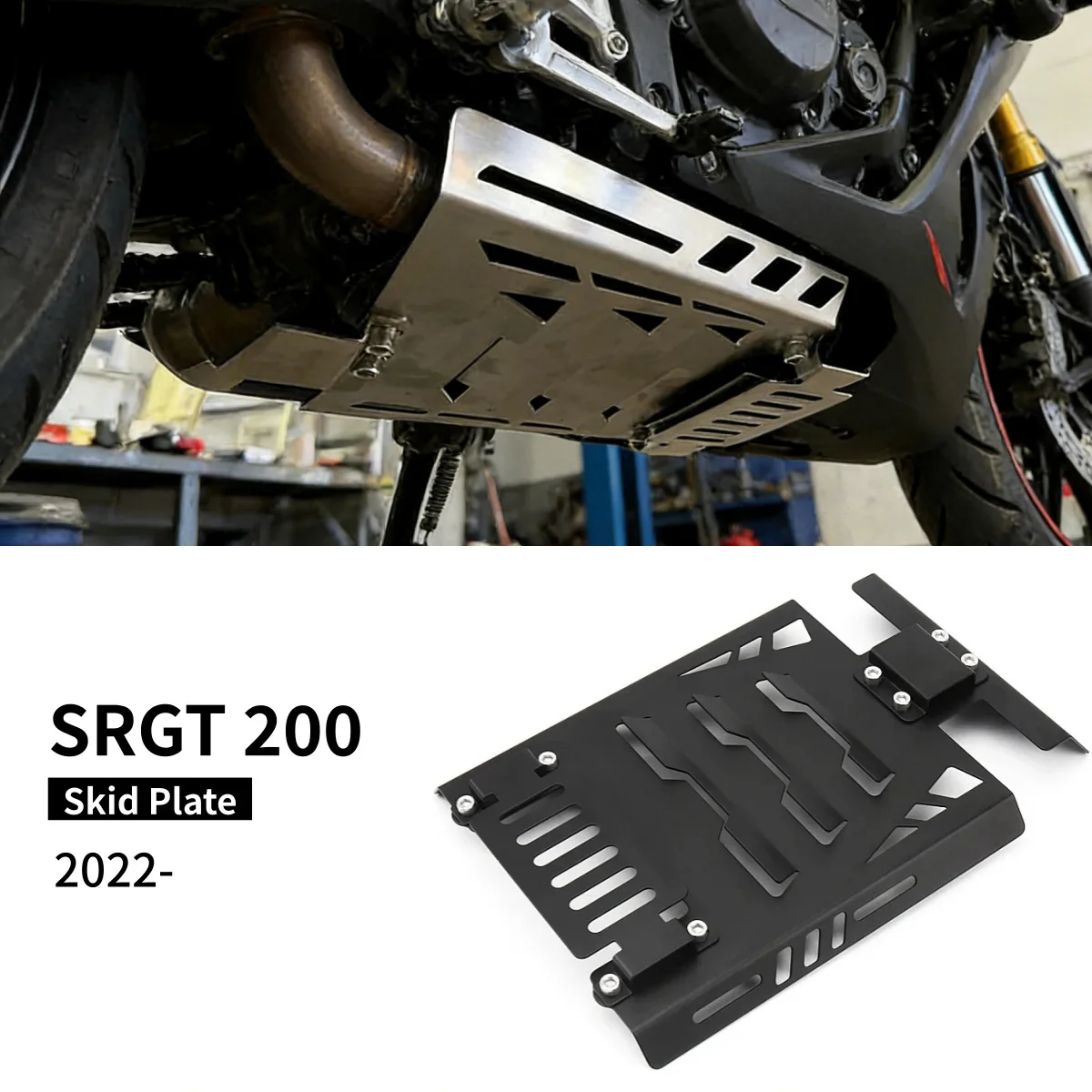 

Защита картера двигателя для мотоцикла Aprilia SRGT 200 SRGT200 SR GT200 2022 2023, нижняя защитная пластина шасси