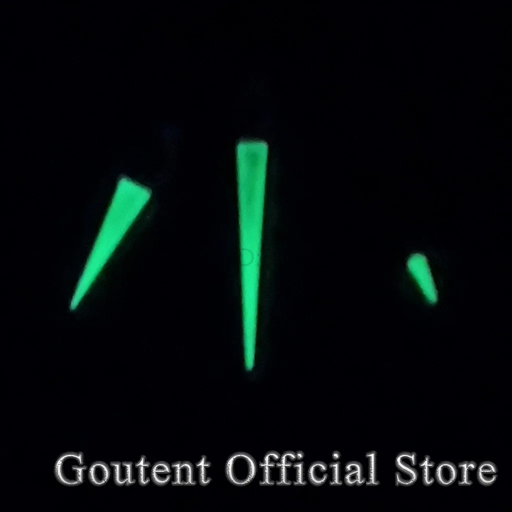 Goutent Silver Blue Watch Hands Fit ETA 2836 2824 DG2813 3804 Miyota 8215 821A NH35 NH36 Movement Green Luminous