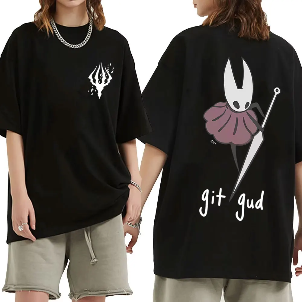 

Game Hollow Knight Graphic T Shirts Men Women Casual Soft Cotton T-shirt Male Oversized Streetwear Unisex Vintage Short Sleeve