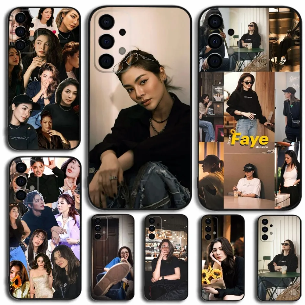 

Peraya Malisorn Faye Phone Case For Samsung Galaxy A13,A21s,A22,A31,A32,A52,A53,A71,A80,A91 Soft Black Cover