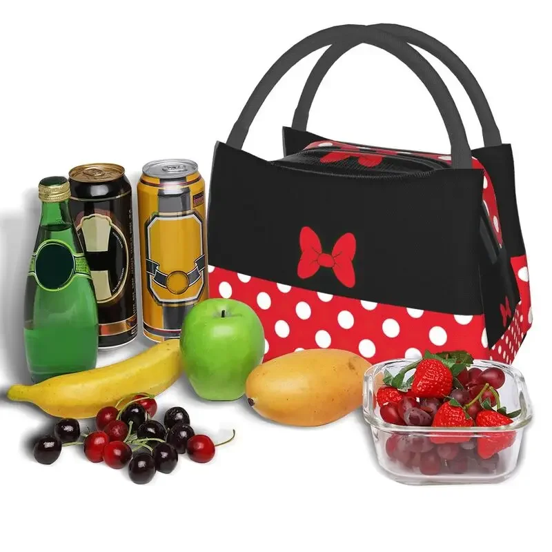 Cartoon Insulated Lunch Bags for Women Portable Thermal Cooler Food Lunch Box Work Travel