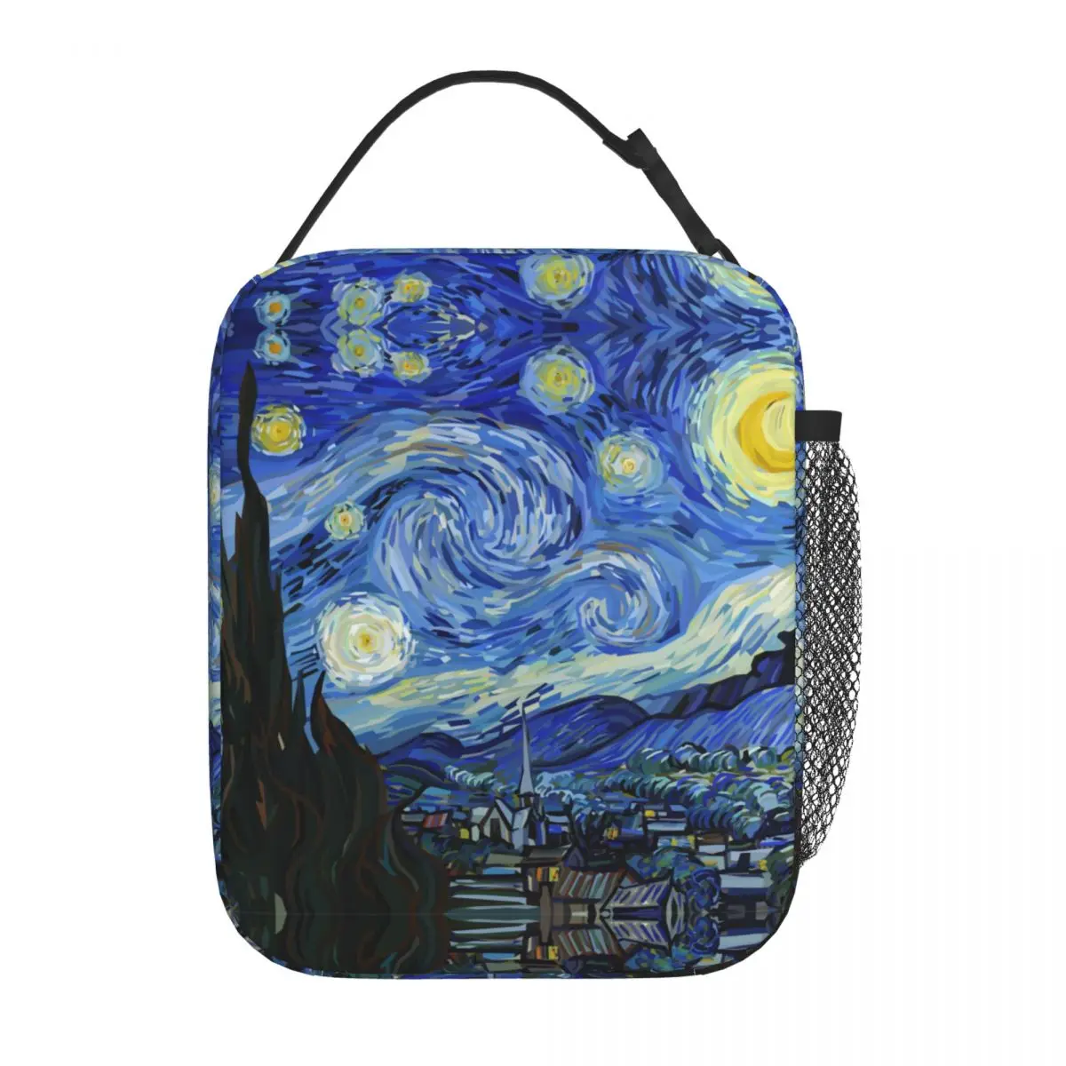 Insulated Lunch Box Van Gogh Painting Merch Starry Night Lunch Food Box Multifunction Cooler Thermal Lunch Box For School