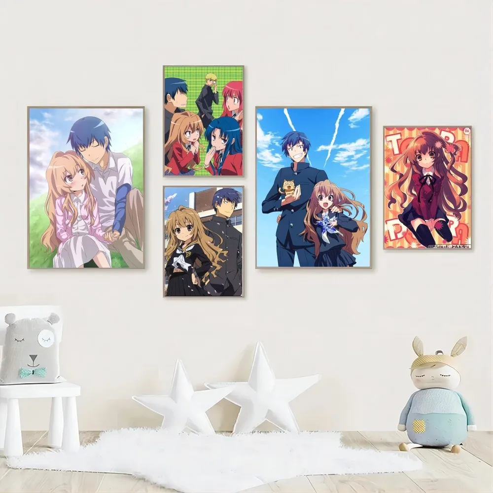 1pc Toradora! Anime Poster Stickers Home Decor Aesthetic Art Mural Room Decor Digital Painting Living Room Bar