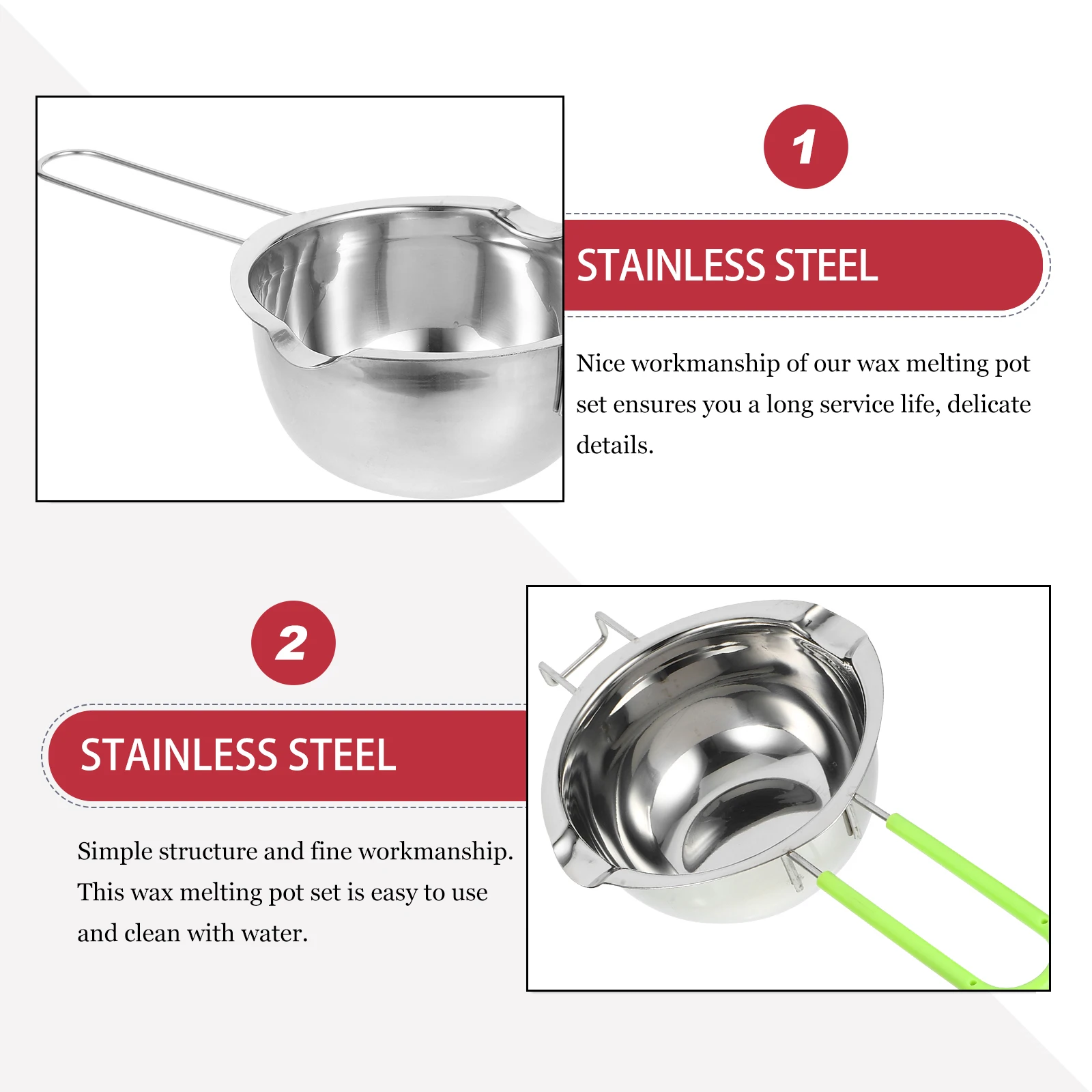 

Chocolate Melting Stainless Steel Wax Butter Candy Bowl Heating Butter Melting Bowl Kitchen Gadget Easy Clean