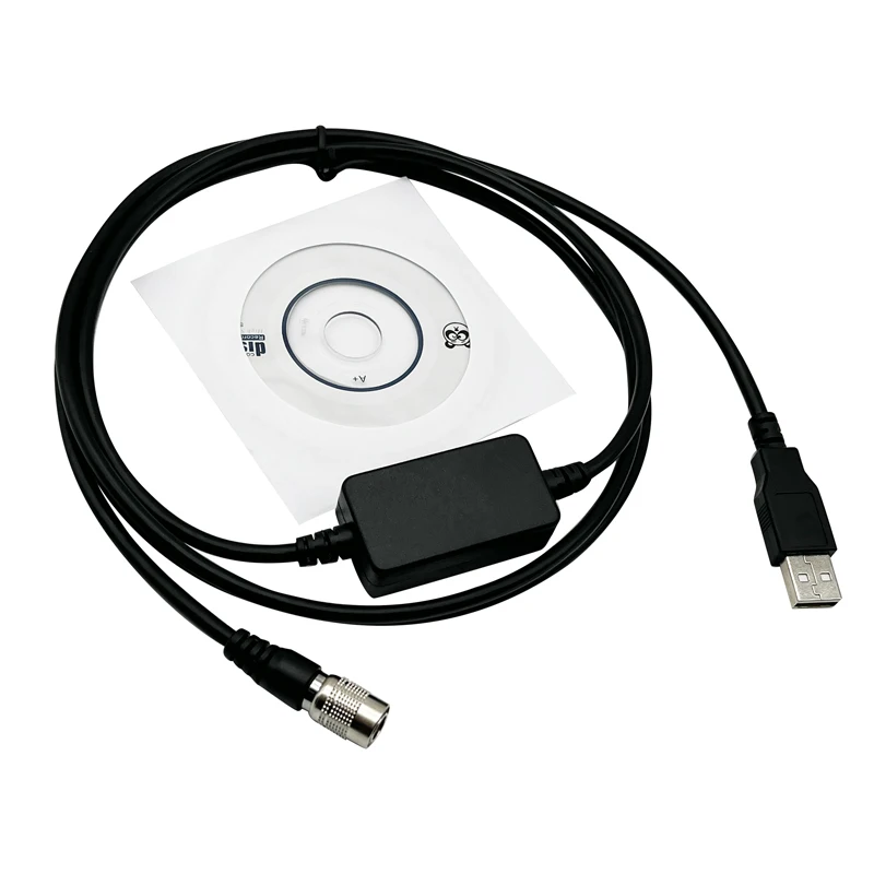 كابل تنزيل بيانات USB Hirose 6pin توصيل Windows 7 / 8 / 10 / XP لـ Topcon لـ Sokkia Gowin South