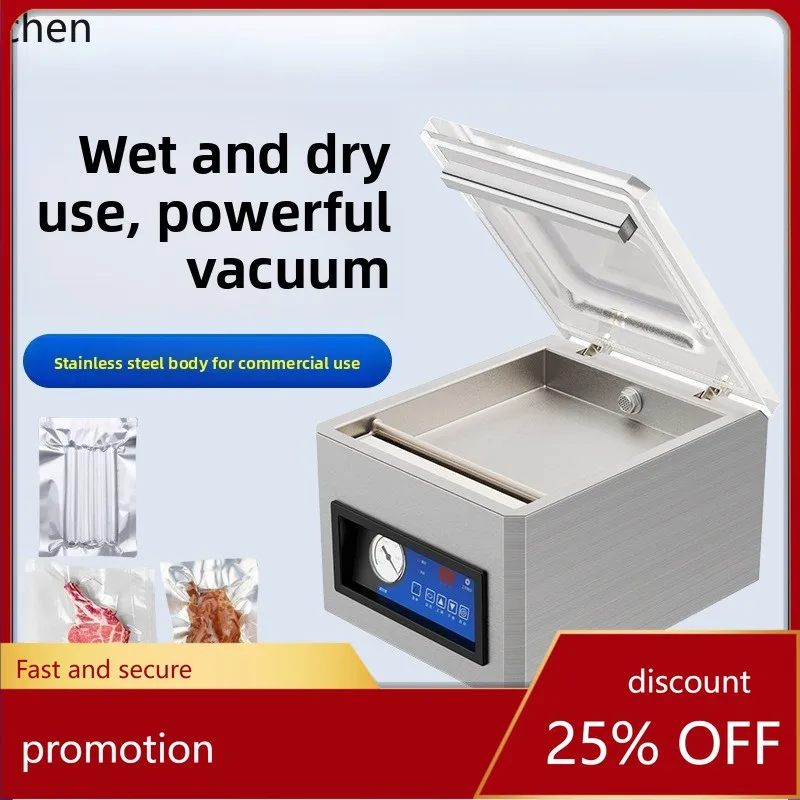 

HXL Vacuum Machine Packaging Machine Commercial Automatic Dry and Wet Powder Universal Food Vacuum Sealer