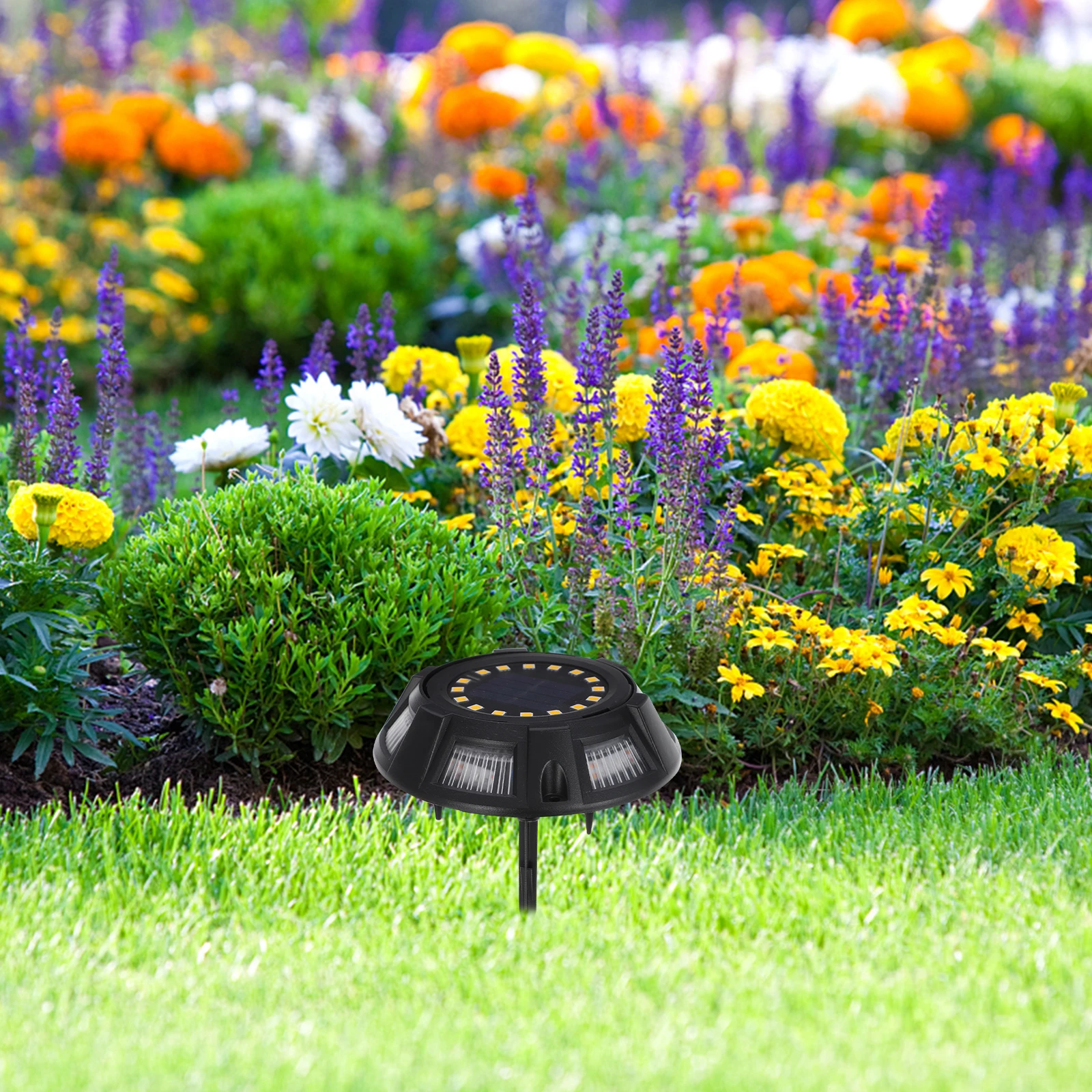 

20Pcs Durable Plastic Solar Light Stakes Easy Install Drain Design for Outdoor Landscape Lighting Ground Stakes