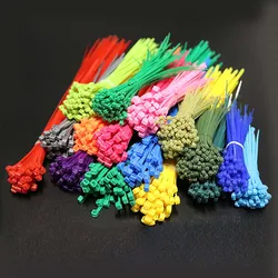 100pcs Self-locking Cable Ties 3x150mm Width 2.5mm Nylon Plastic Tie Wire Organiser Fastens Red Yellow Blue Brown Black White