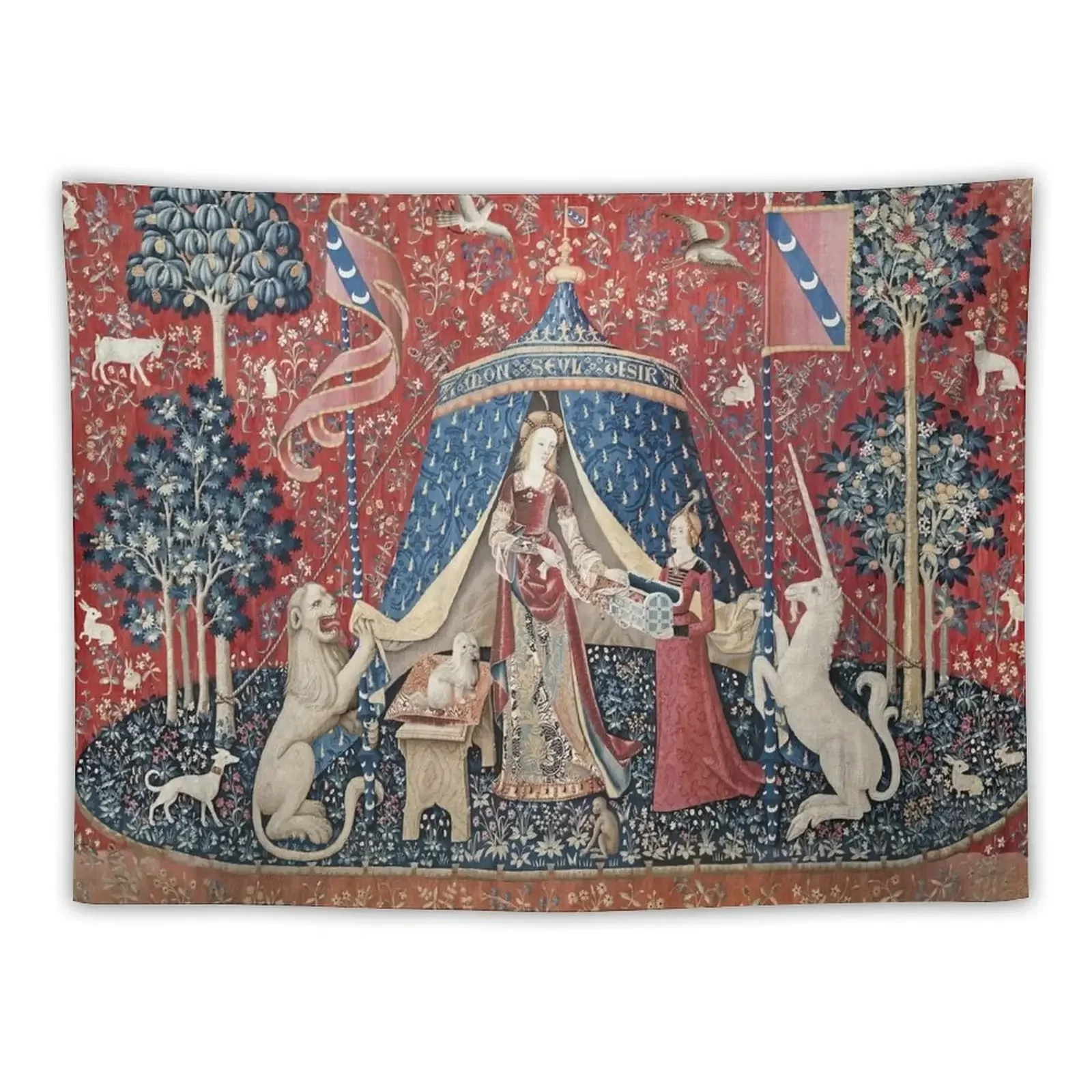 

The Lady and the Unicorn Tapestry Wall Decor Hanging Bathroom Decor Tapestry