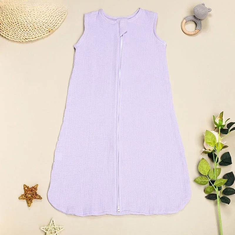 

Must-Have Baby Sleeping Blanket! Newborn Sleeveless Sleeping Sack Crafted From Summer-Ready, High-Quality Muslin Cotton – Soft