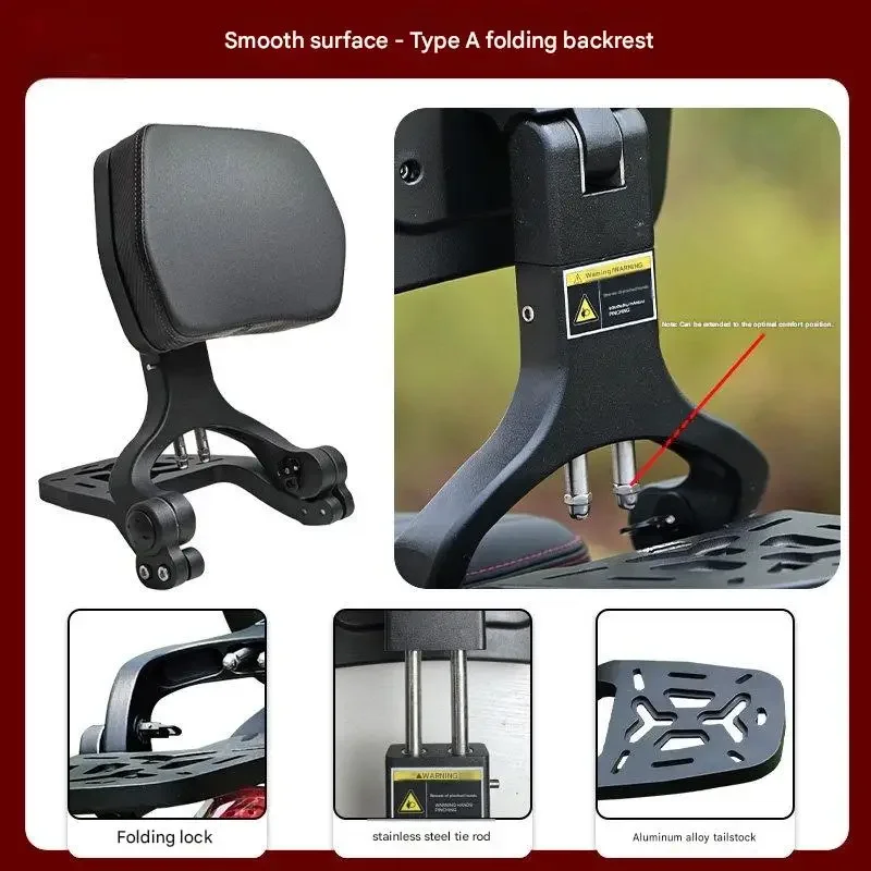 【Factory Direct】For Benda Chinchilla 250CVT special modification accessory folding backrest Support back, improve riding comfort
