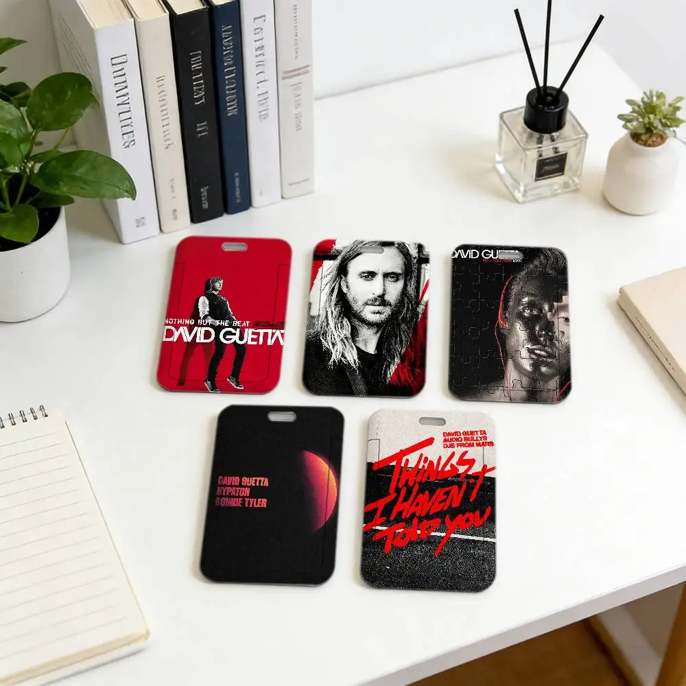 

Singer D-DAvID-D G-GuETtA-A Holder Lanyard Card Cover Student Campus Hanging Neck Bag Card ID Card Holders Key Gifts