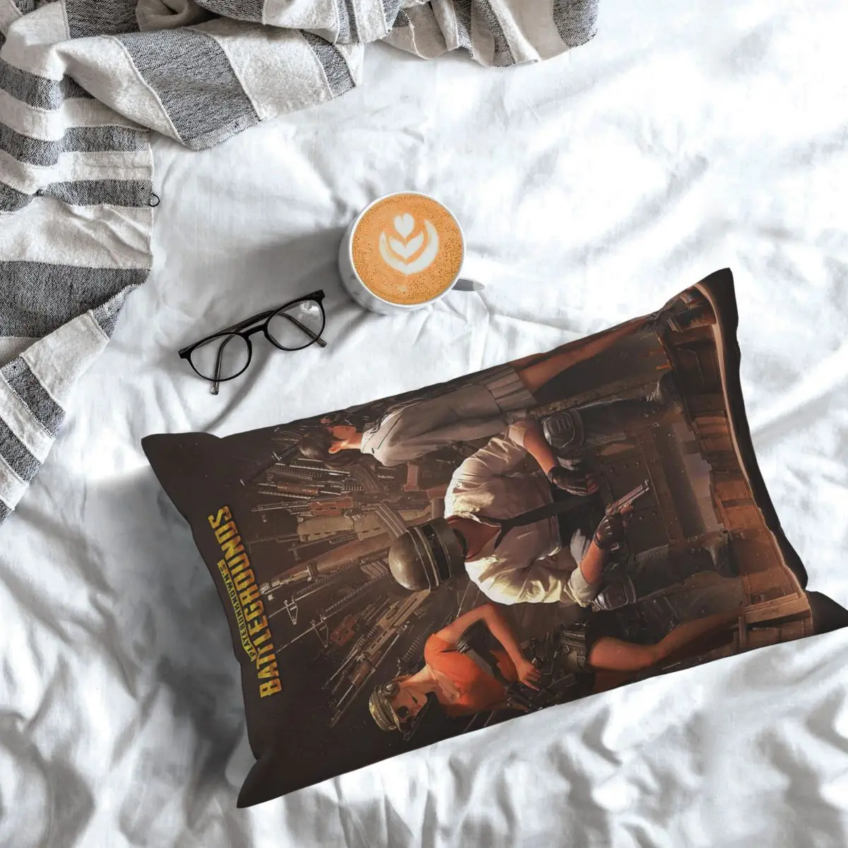 Pubg Battlegrounds Shooting Game Rectangle Pillowcase Cushion Cover Decor Bedroom Bed Home Comfort Throw Pillow