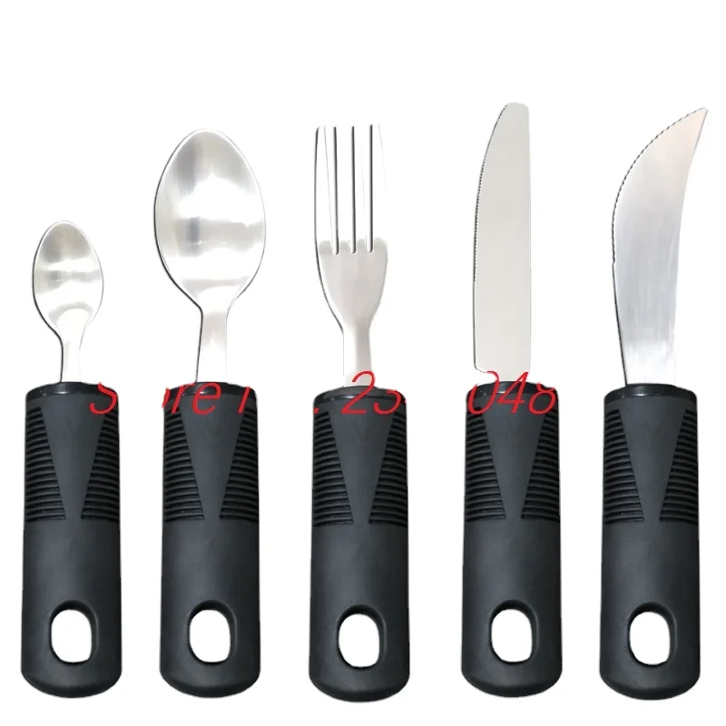 

Anti-Shake Tableware Disabled Elderly Food Aid Cutlery Anti Shake Adaptive Tableware Knife Fork Spoon Cutlery for Children