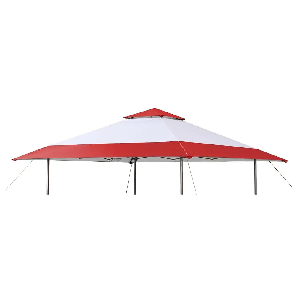 

Canopy Replacement Top Fit For Ozark Trail 13' X 13' Outdoor Canopy Frame, Canopy Cover Only, (White/Red)