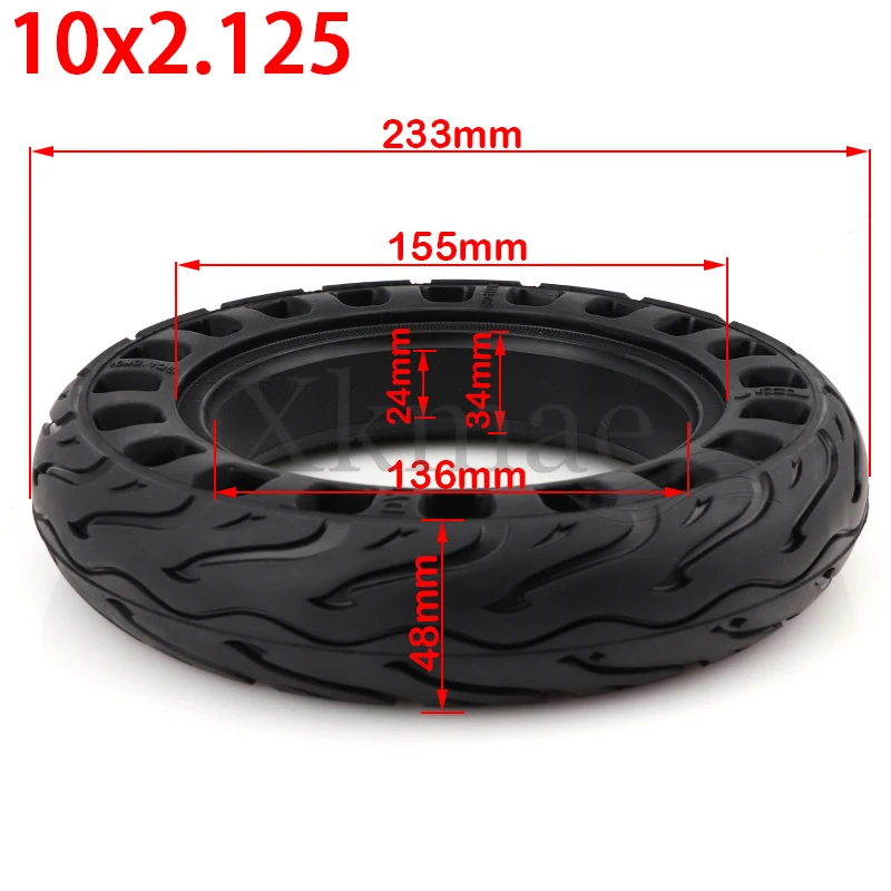 10x2.125 solid tires 10*2.125 electric scooter tires for 8/10 inch electric scooter accessories