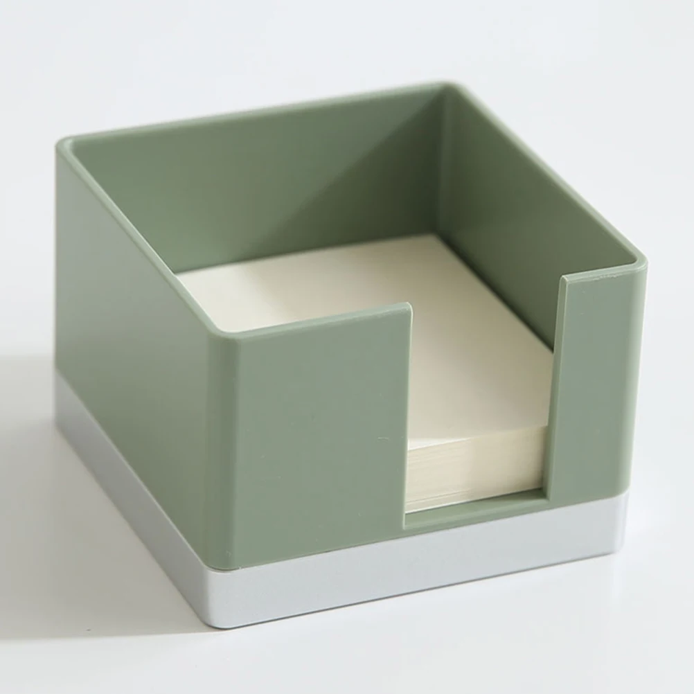

1 Set Box Mini Pad Organizer For Office Desktop Memo Pad Case Memo Holder To Do List Notes Dispenser Lightweight