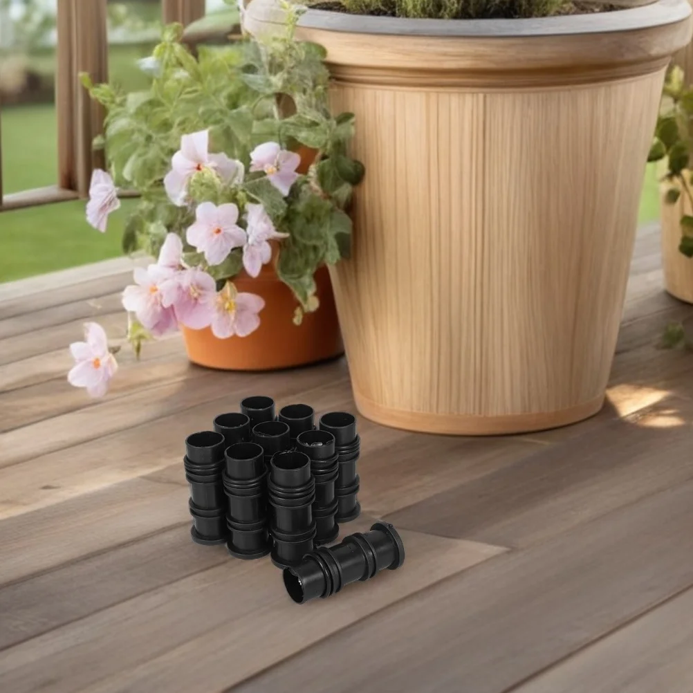 

20pcs Balcony Planter Box Fittings Kit Drip Irrigation Tubing Connectors For Flower Pots Vegetable Planters Garden Containers