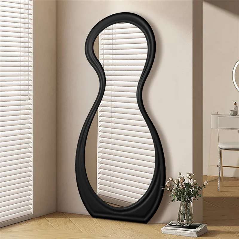 Abnormity Wavy Mirror Vintage Aesthetic Funky European Design Mirror Irregular Decoration Floor Spiegel Wand Home Decorations