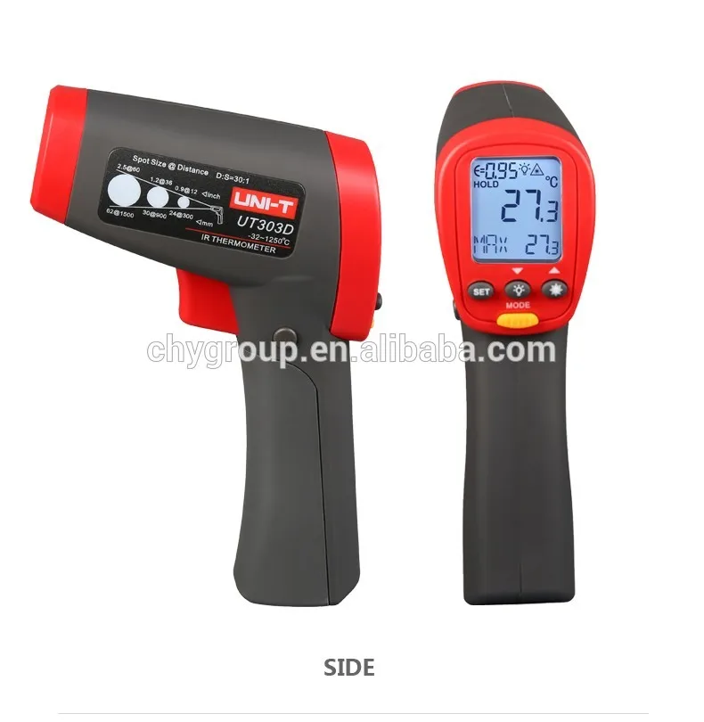 UNI-T UT303D High Temperature Industrial IR Thermometer, -32 - +1250 Centigrade, 30:1 