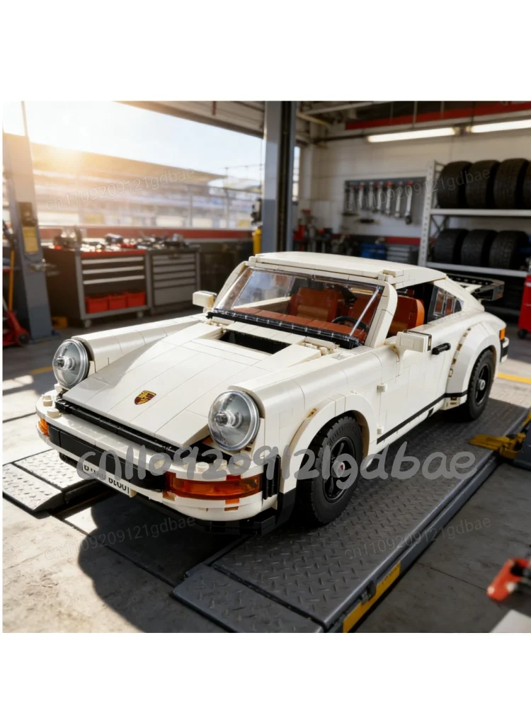 

Classic sports car 1458 pieces of machinery group retro car model building blocks children's educational assembly toys birthday