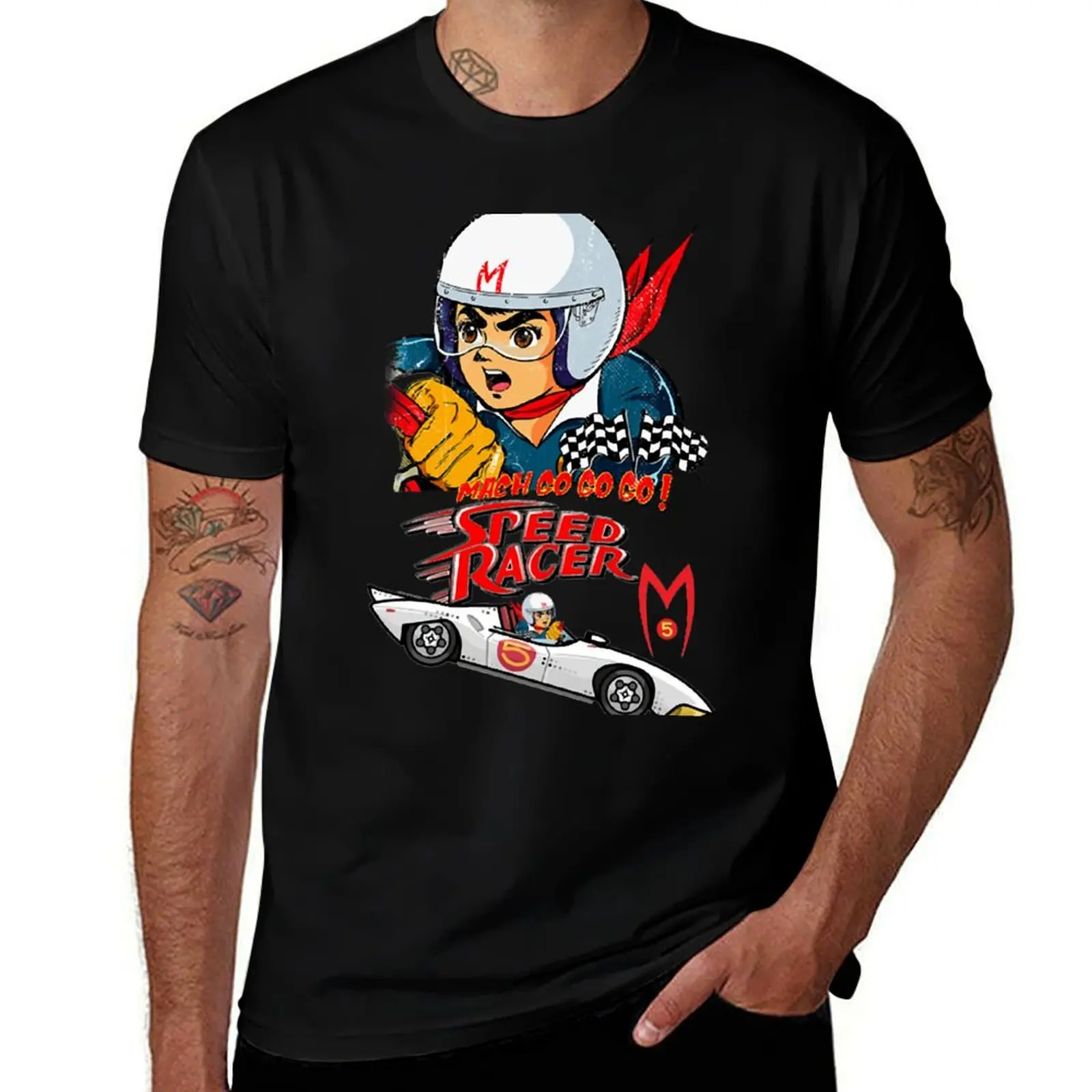 

Go...Go... Go.. Speed Racer T-Shirt man t shirt graphic t shirt men 100% cotton luxury brand t shirts cotton 100% T-shirt