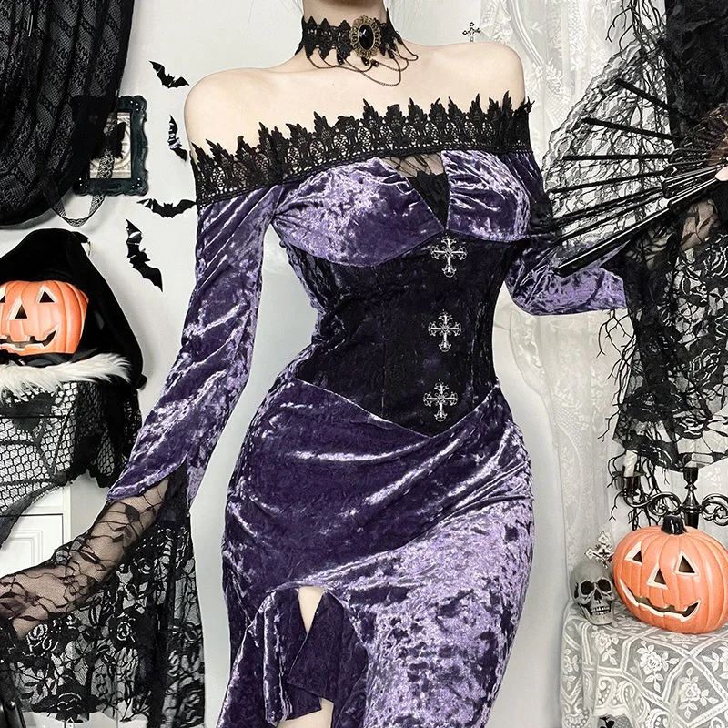 carnival costumes for women sexi clothes for women Mesh dress women's evening party dresses gothic woman Winter clothes 2024