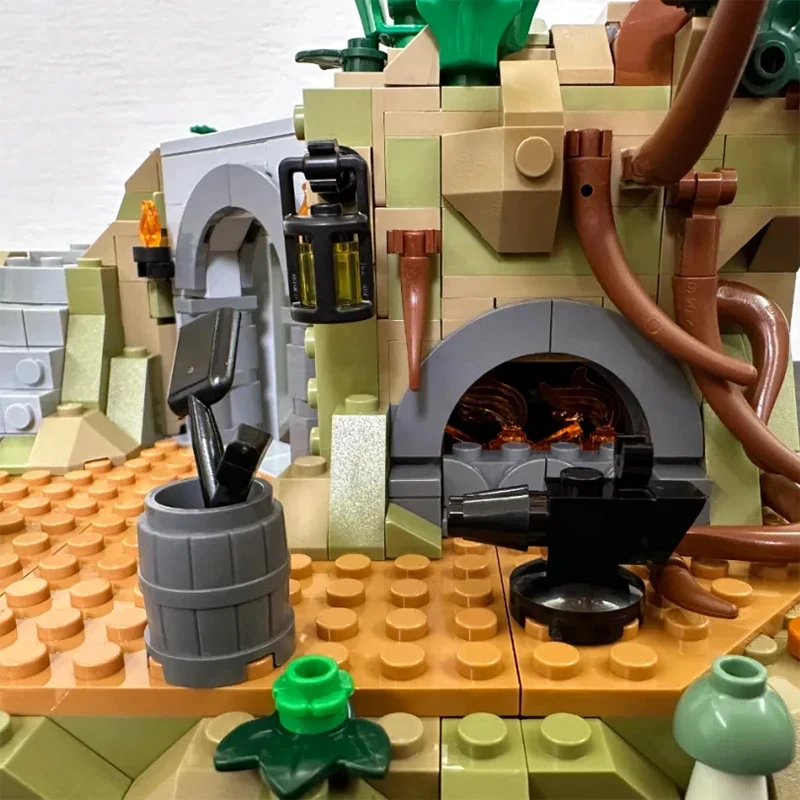 6167 قطعة فالي قلعة اللبنات مجموعات MOC الجسيمات الصغيرة شارع سلسلة الطوب نموذج اللعب عرض جمع هدايا العيد #2