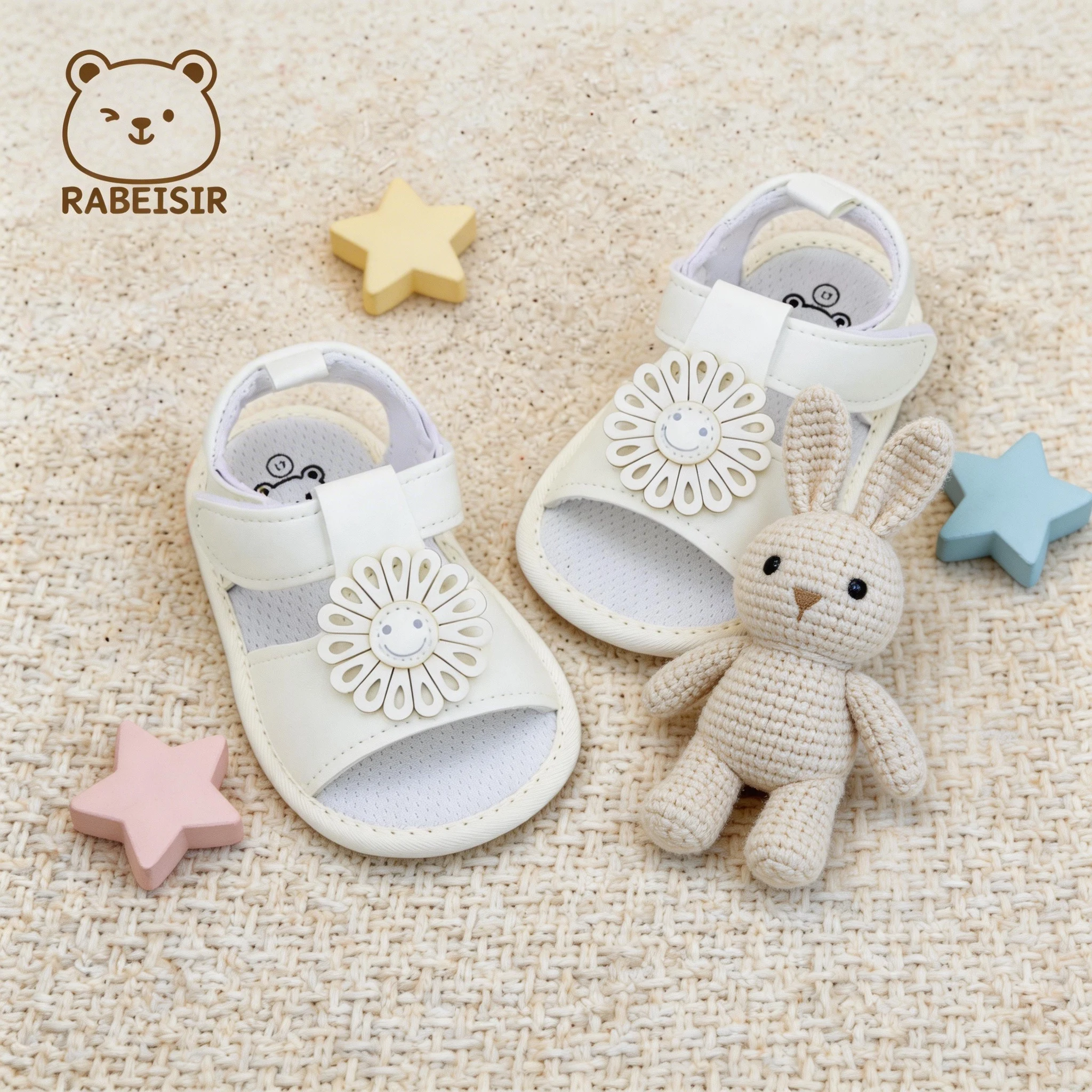 Summer baby girl walking shoes sandals baby walking shoes sweet and cute 0-1 and a half years old