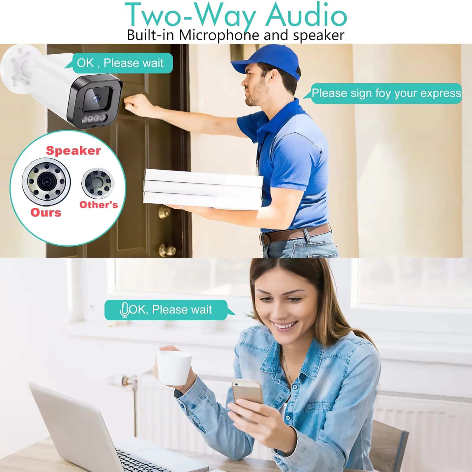 Gadinan Outdoor Security NVR System Face Detection 32CH HD 4K 8MP POE Camera Color Night Vision 4MP CCTV Recorder Video Kit XMEy