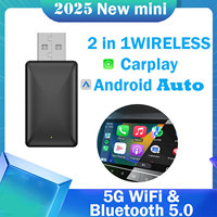 Wireless Carplay 2 in 1 Android Auto, Smart Dongle 2024, 5g, Wifi, for Iphone, Android Phone, Volvo, Benz, Mg, Kia,