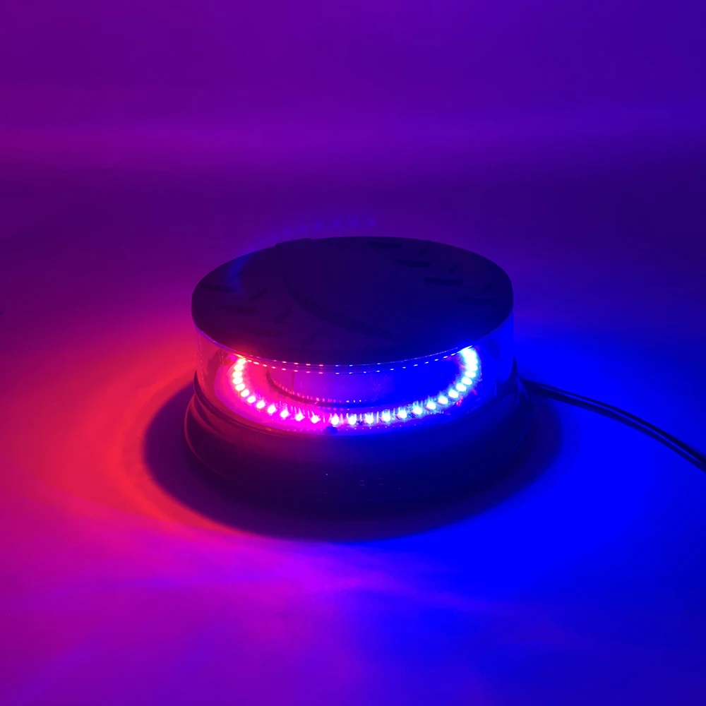 Car Truck Roof Top LED Warning Light Emergency LED Strobe Light Flashing Beacon With Magnetic Base For Security Auto 12V 24V