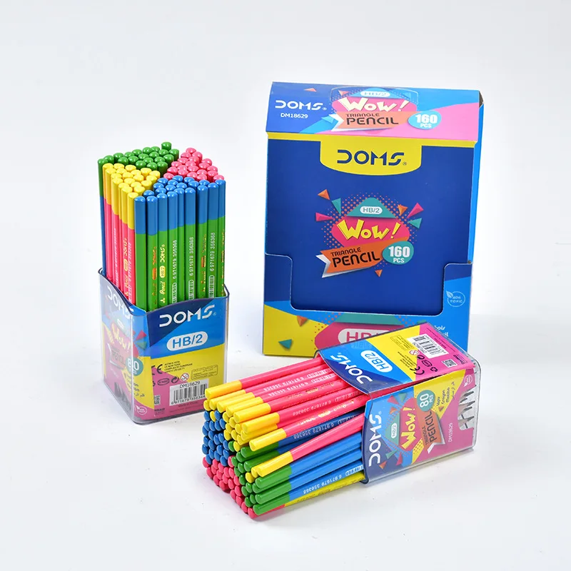 

160pcs HB Pencil Set Creative Cartoon Candy Color Children's Writing And Painting Examination Special Pencil Learning Stationery