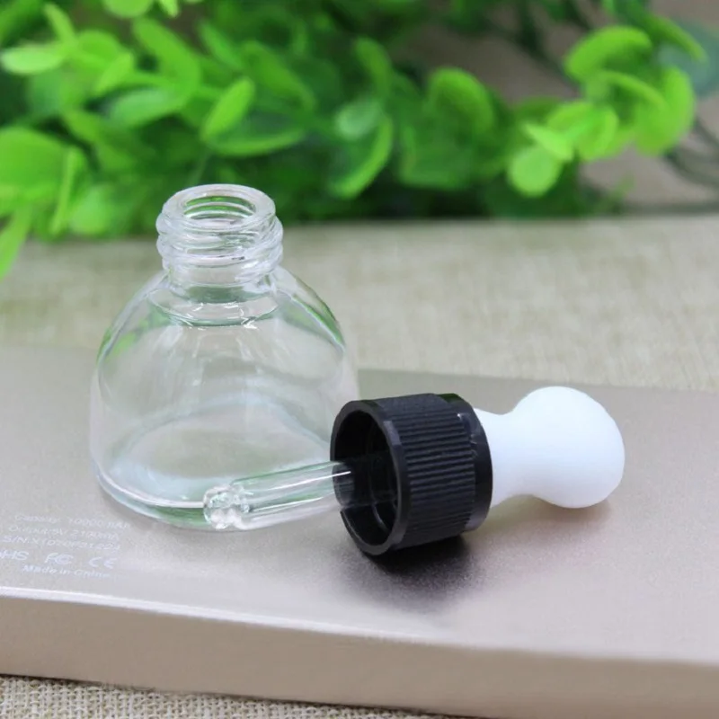 30Ml Helder Glas Druppelaar Fles Etherische Olie Vloeibare Serumlotion Emulsie Vocht Toner Spot Verwijdering Huidverzorging Verpakking