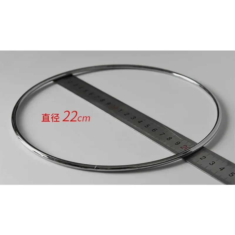 Anelli di collegamento tradizionali cinesi deluxe Set di 6 anelli (8,7 pollici, cromo, solido) Trucchi magici Mago Illusioni sceniche Espedienti