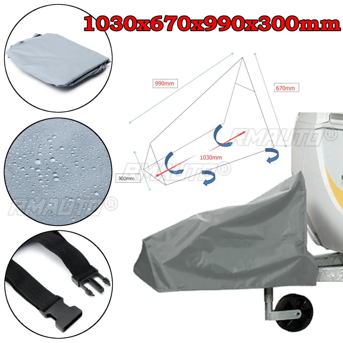 Universal Caravan Hitch Cover Waterproof Dustproof Trailer Tow Ball Coupling Lock Cover for RV Motorhome