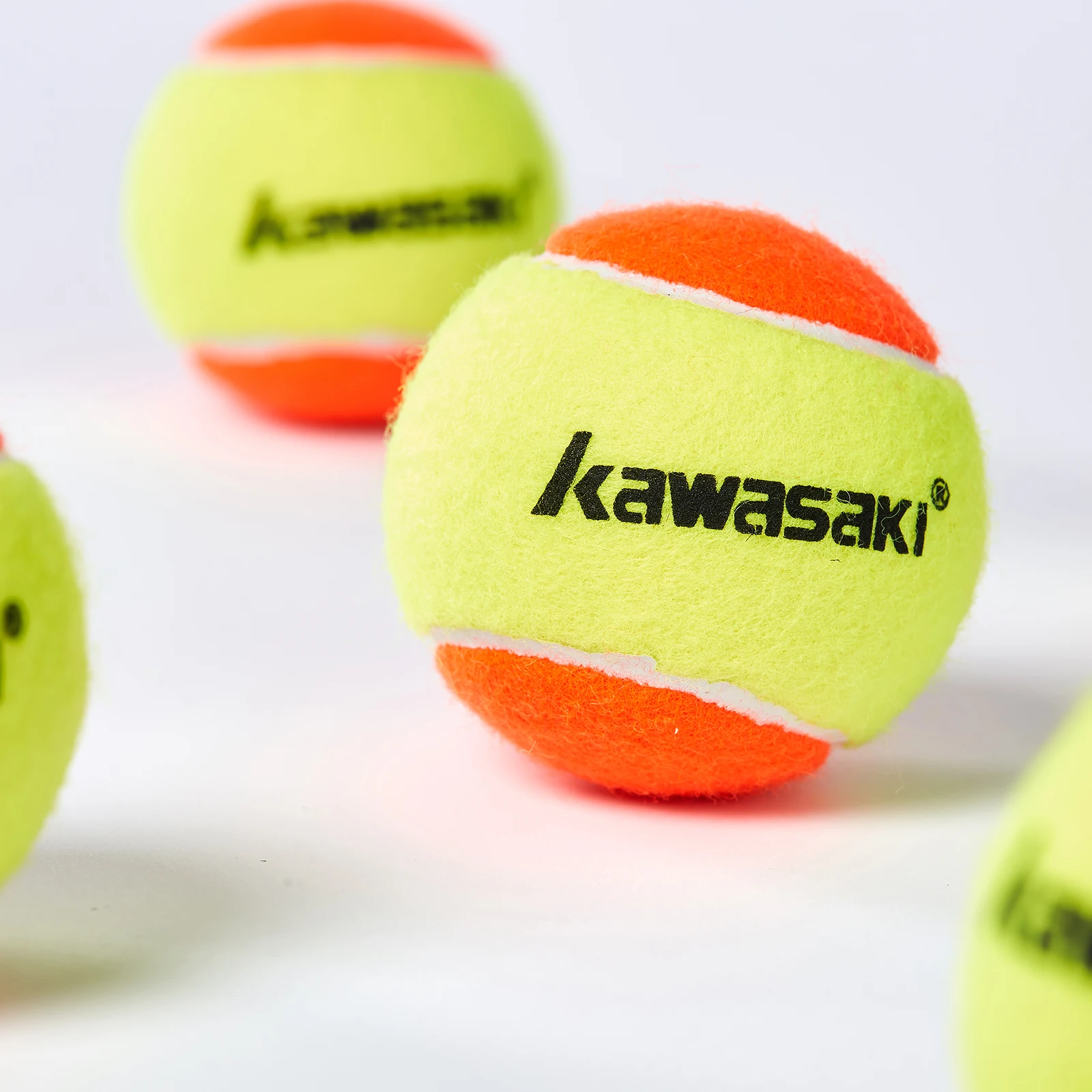 Kawasaki-pelota de tenis de playa, pelota de entrenamiento, práctica de tenis, duradera, resistente, paquete de 12 unidades