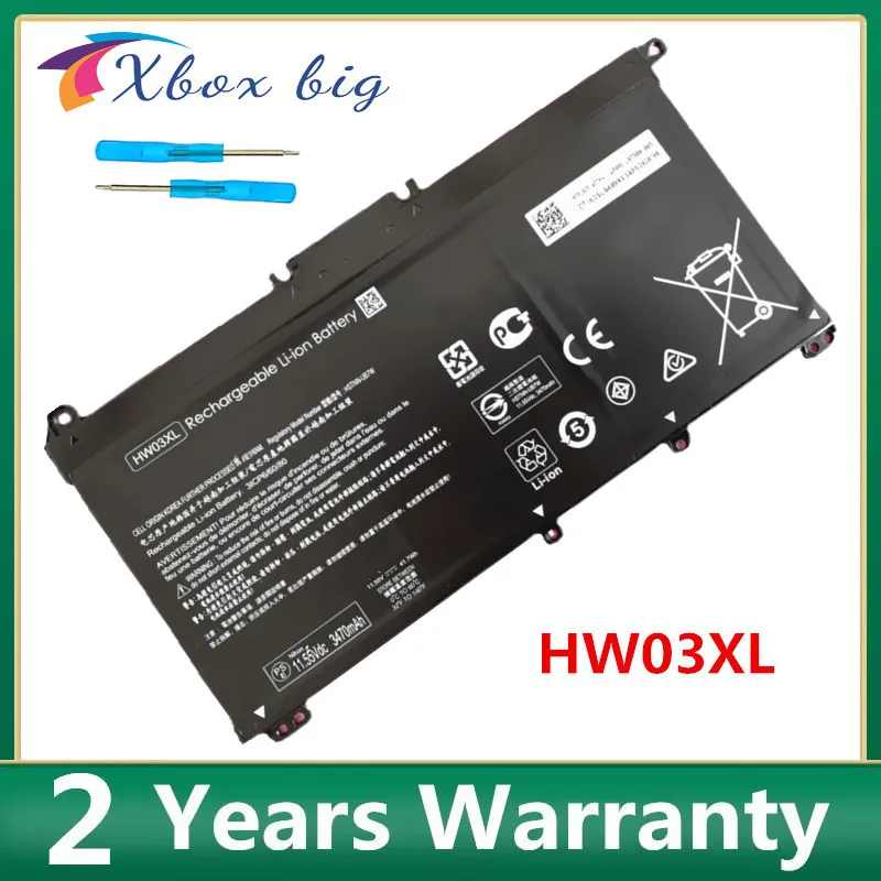 HW03XL Battery for HP 15-EG0067ST  HSTNN-IB90 LB8U L97300-005 15-EG0027OD 11.34V 11.55V 41WH Genuine HW03XL Battery