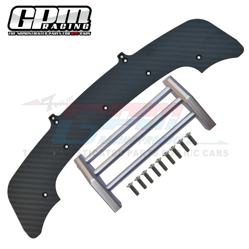 GPM sasis & Bumper depan serat karbon, untuk ARRMA 1/7 Infraction 6S Blx