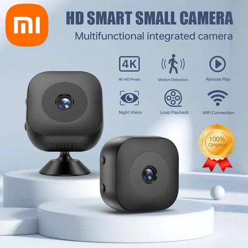 Xiaomi Mini 4K HD cámara WiFi monitoreo inalámbrico protección de seguridad Monitor remoto videocámaras videovigilancia hogar inteligente