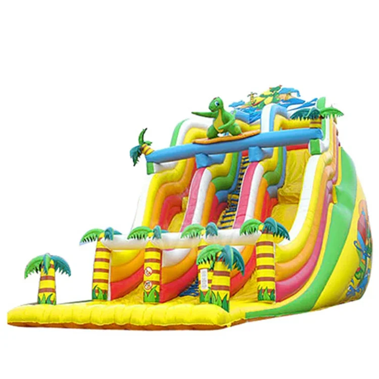 Commercial giant jumping castles inflatable water slide inflatable slides with swimming pool for sale