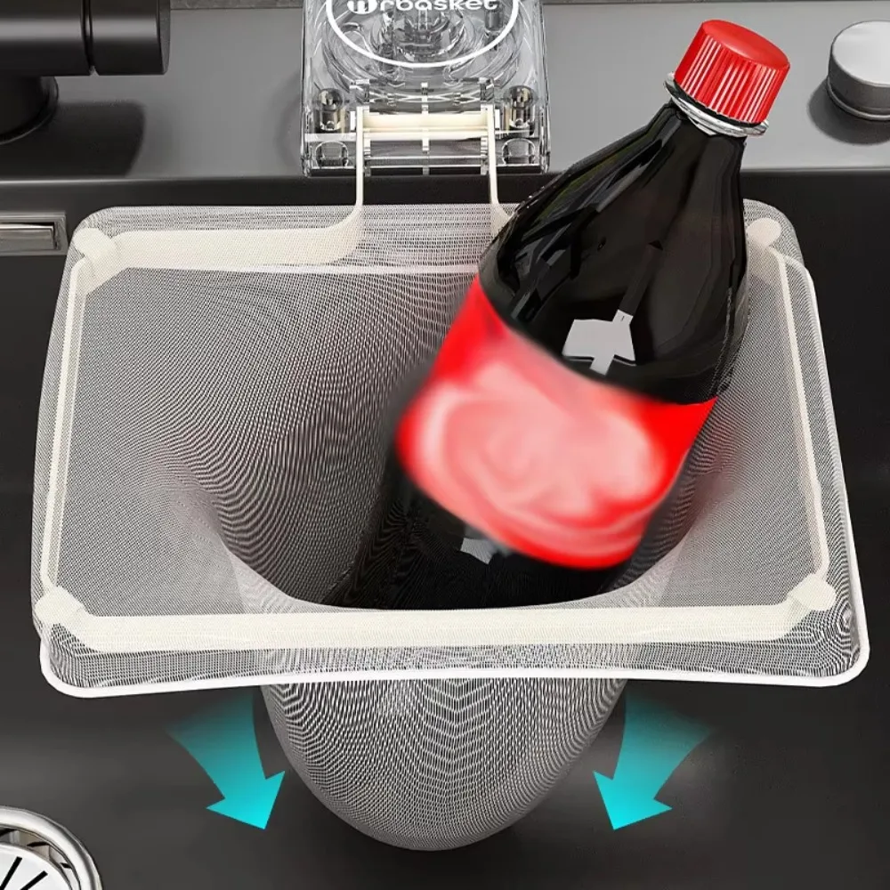 

Suction Cup Kitchen Sink Filter Rack Foldable Hanging Net Frame Sink Drainage Basket Strong Load-Bearing Multi-Purpose