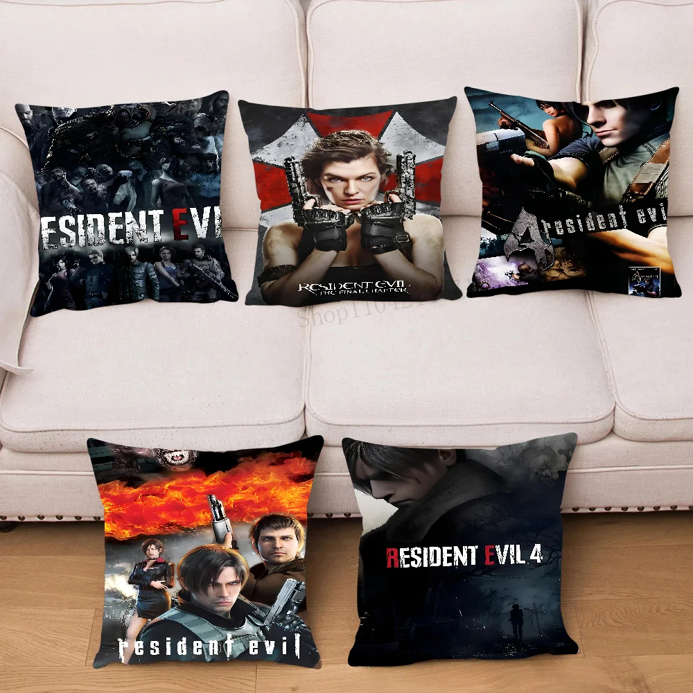 Game R-RESIDENT EVI Pillow Case Square Pillow Bedroom Sofa Leisure Comfort Cushion Car Living Room Home Decoration