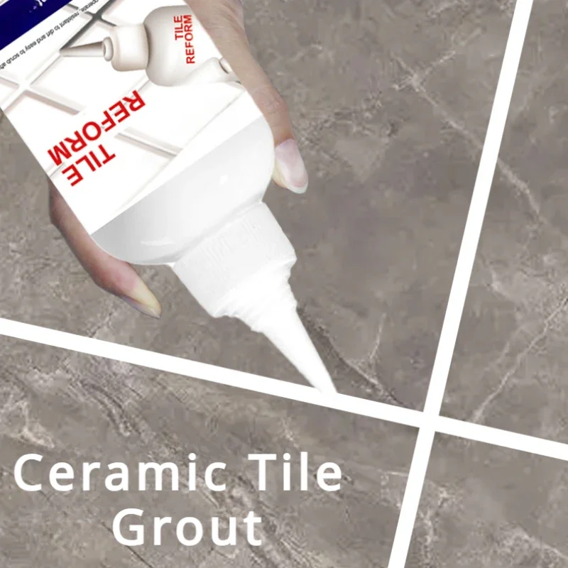 280ml Tile Gap Repair Agent Strong Waterproof Ceramic Tile Grout Crack Filling Bathtub Fixing Mending Glue Home Bathroom Caulk