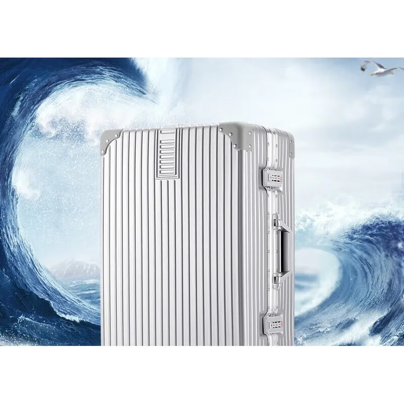 

Aluminum Frame Spinner Luggage 26 Inch 24 Password Travel Suitcase for Women Suitcases Set Carry on Luggage Travel Luggage