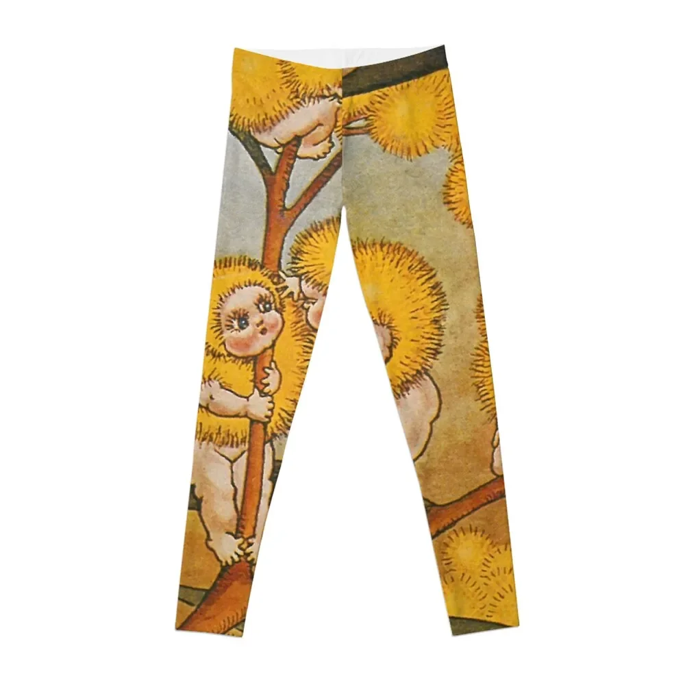 

Wattle Babies - May Gibbs Print Leggings push up tights for Pants sport Women's pants Womens Leggings