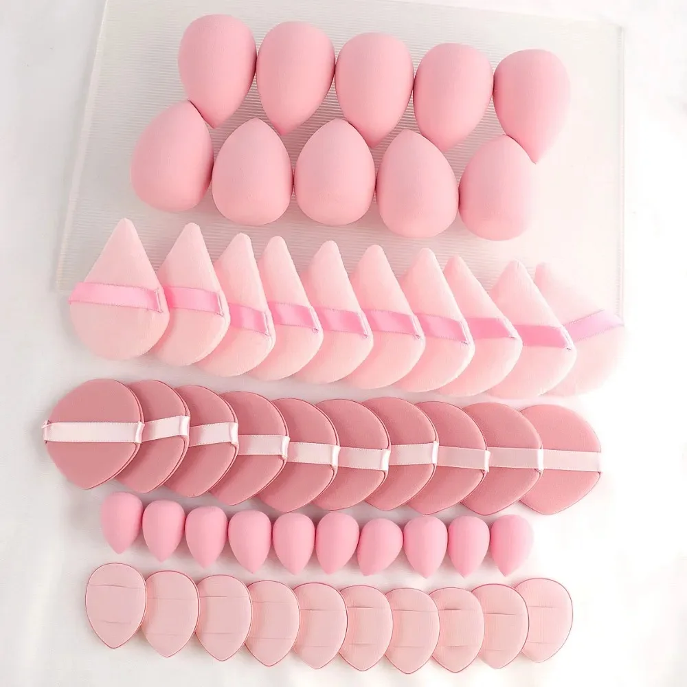 50Pcs Makeup Sponge Powder Puff Beauty Sponge for Make Up Concealer Liquid Foundation Face Cosmetic Puff Makeup Tools