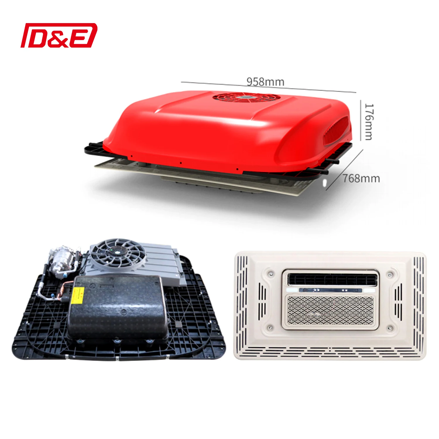 DC12V/24V電動バッテリー式トラック用エアコン、一体型スリーパーエアコン