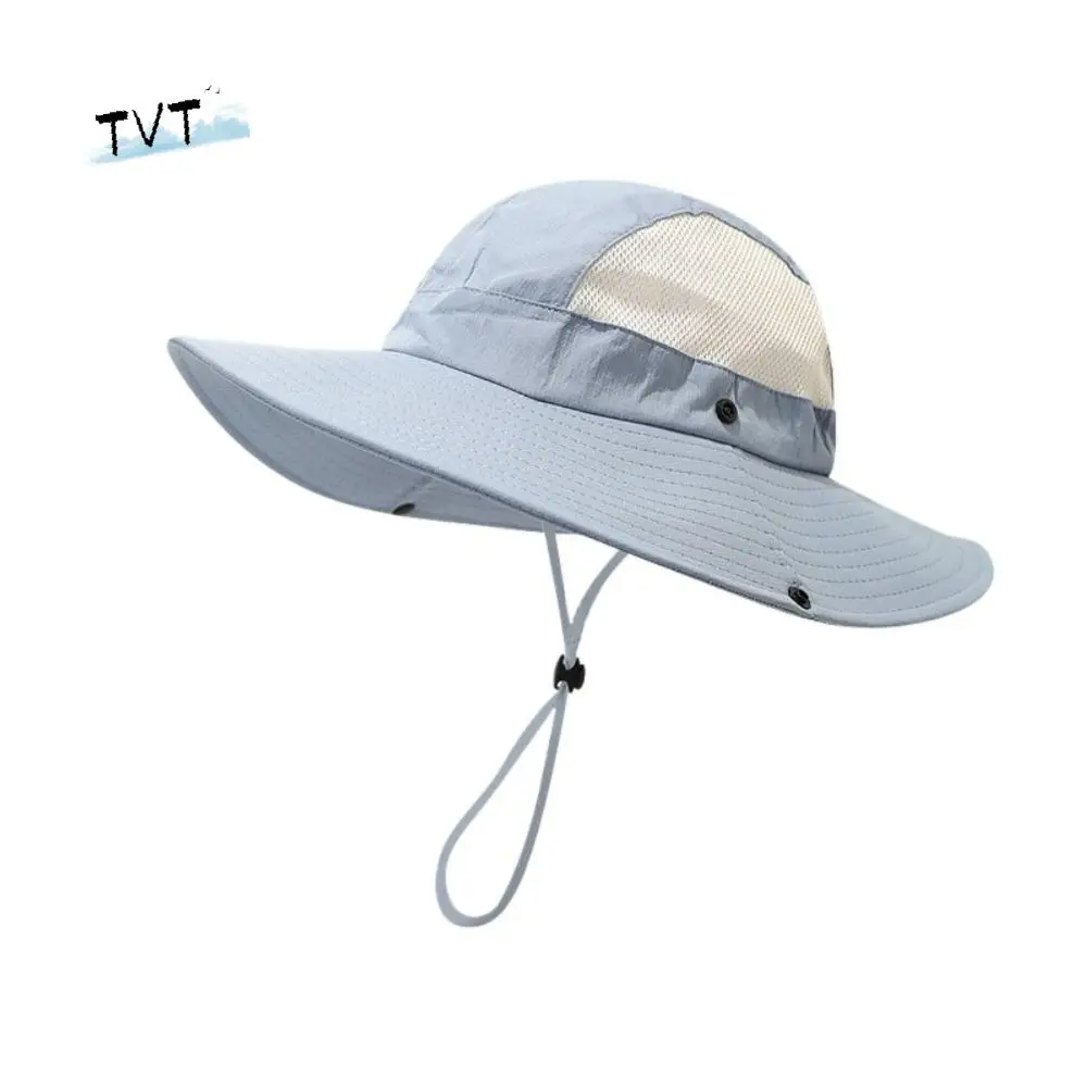 

Fashion Nylon Men Fisherman's Hat Quick-dry Waterproof Folding Bucket Hat UV Protection Sunscreen Hiking Cap Sports