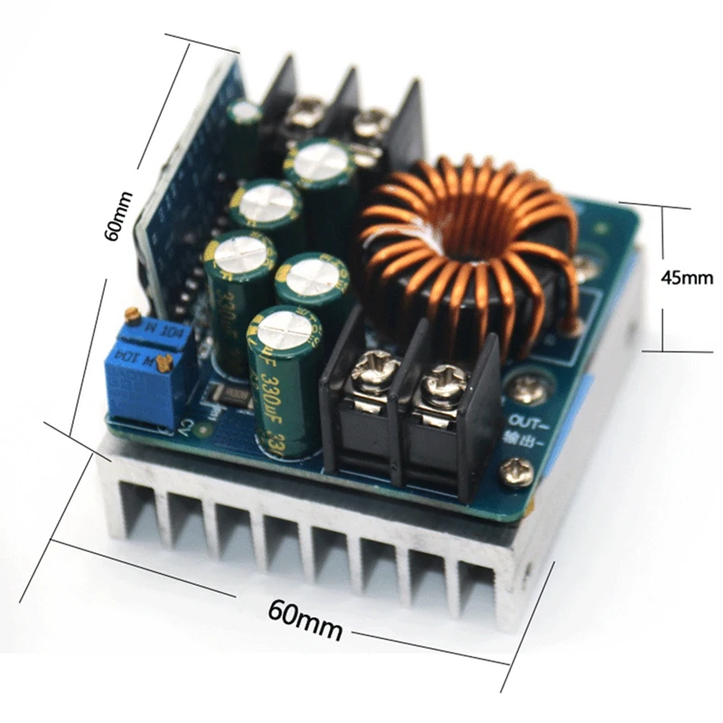 DC-DC 400W High-Power Buck Converter DC 10V-60V Constant Voltage Constant Current Adjustable-A69M - view 3